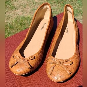 Tan Torrid Ballet Flats, 8W